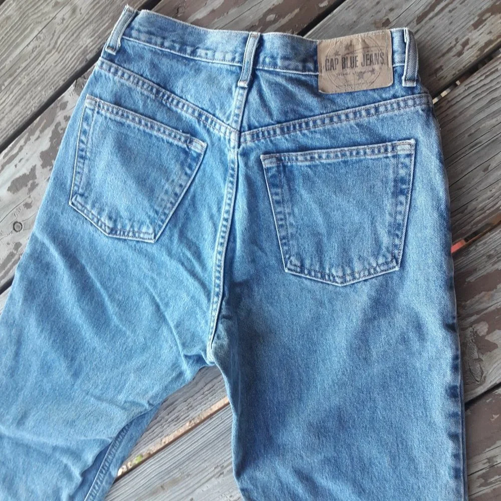 Vintage Jeans The Gap Boot Cut Straight Leg All Cotton Womens Denim B - Picture 9 of 9